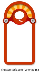 red vertical box for any text with speech bubble