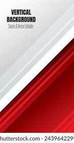 Rot Vertikale Geschichten Design Vektor Hintergrund