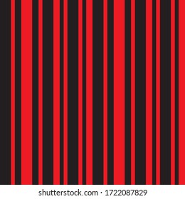 Red vertical striped seamless pattern background suitable for fashion textiles, graphics