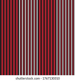 Red vertical striped seamless pattern background suitable for fashion textiles, graphics