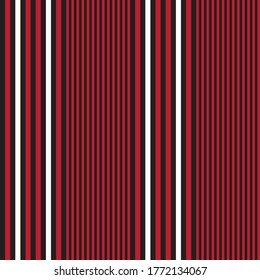 Red vertical striped seamless pattern background suitable for fashion textiles, graphics
