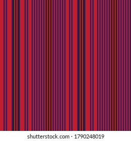 Red vertical striped seamless pattern background suitable for fashion textiles, graphics