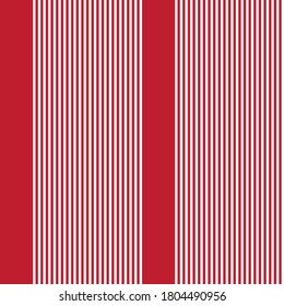 Red vertical striped seamless pattern background suitable for fashion textiles, graphics