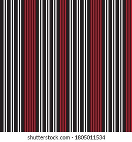 Red vertical striped seamless pattern background suitable for fashion textiles, graphics