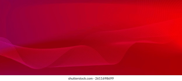 Red Vibrant Smooth Surface Backdrop. Neon Vivid Bright Trendy Background. Rose Dark Vibrant Wavy Gradient Mesh. Dark Rose Wavy Gradient Mesh. Blank Color Blood Blurred Texture Illustration.