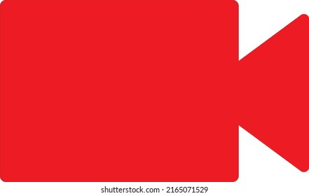 Red video icon vector, video icon for your website design, logo, app, UI