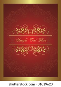 Red Vintage Background