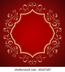 red vintage background
