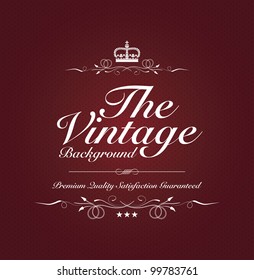 red vintage background with special text