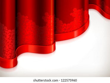 Red vintage background, vector