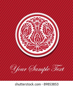 Red vintage design