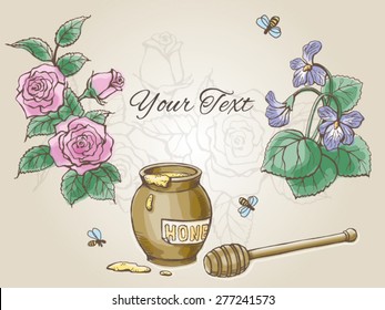  Ã¢Â?Â?Roses are red, violets are blue..Ã¢Â?Â�  Vector Valentine Card