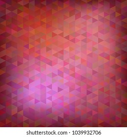 Red vivid colorful abstract triangular background