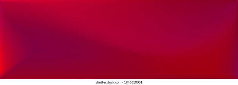 Red Vivid Vibrant Wavy Gradient Mesh. Fondo de moda en el "Dark Blood Blank". Malla de degradado de onda intensa en sangre. Ilustración de superficie suave de la Neon Rose brillante. Color Neon Modern Design Backdrop.