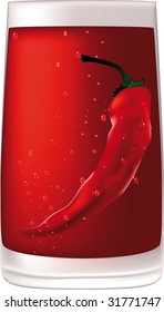 red vodka with pepper