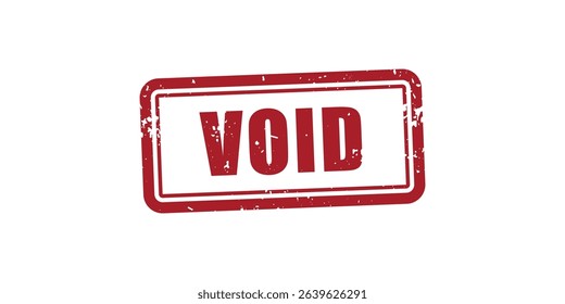 Red Void Vintage Rubber Stamp
