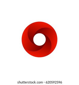 Red Vortex Logo Template