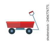 Red wagon icon clipart avatar logotype isolated vector illustration