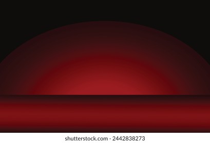 Red Wall and floor background for product 