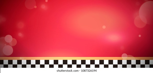 Red wallpaper with glitter elements in 3d illustration