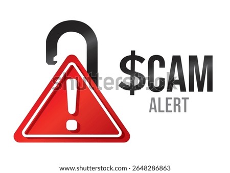 Red warning triangle with an exclamation mark indicating a 