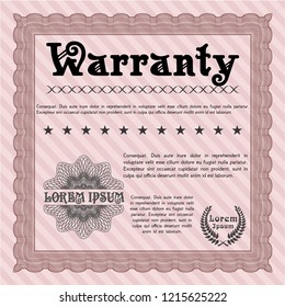 Red Warranty. Customizable, Easy to edit and change colors. With quality background. Lovely design. 