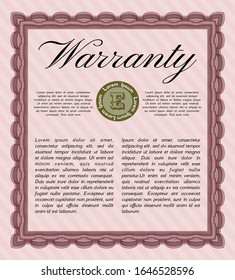 Red Warranty template. Customizable, Easy to edit and change colors. Printer friendly. Excellent design. 