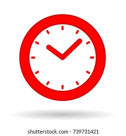 Red watch icon. 