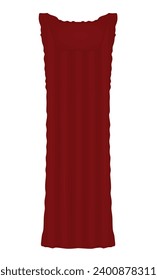 Red water bed. vector illustration