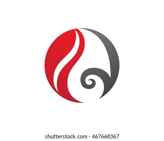 Red water droplet element icons business logo oil and gas company