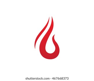 Red water droplet element icons business logo oil and gas company