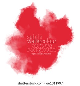 red watercolor background