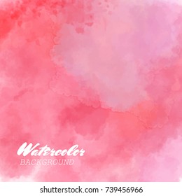 Red watercolor background.