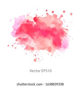 red watercolor background. vector background