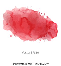 red watercolor background. vector background