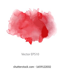 red watercolor background. vector background