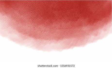 Red watercolor background for your design, watercolor background concept, vector.
