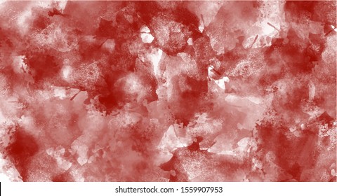 Red watercolor background for your design, watercolor background concept, vector.
