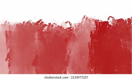 Red watercolor background for your design, watercolor background concept, vector.