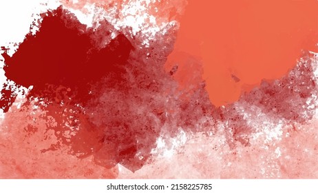 Red watercolor background for your design, watercolor background concept, vector.