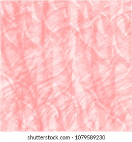 red watercolor blurred scribble pattern with frizzy and messy criss crossed lines, vector illustration