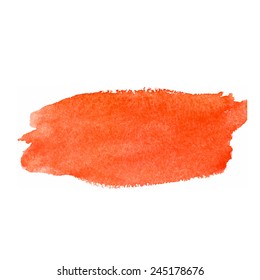 Red Watercolor brush stroke