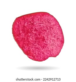  red  watercolor circle shape isolated
