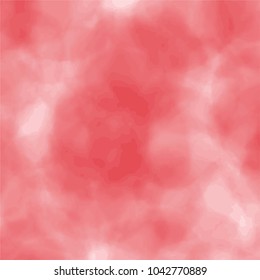 red watercolor cloud scape pattern with light areas, vector illustration