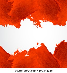 Red Watercolor Design Element for Backgrounds