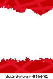 red watercolor frame, background