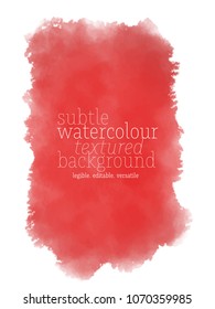 red watercolor rectangle box