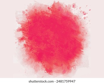 Fondo con textura de salpicadura de acuarela roja