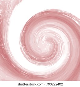 red watercolor swirly circle pattern with irregular stripes and white highlights, vector illustration