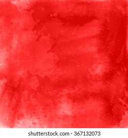Red watercolour background - ideal for Valentine's Day